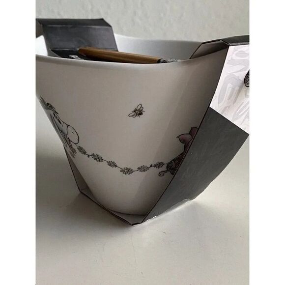 Disney Winnie The Pooh and Friends Flower Chain Ramen Noodle Bowl Chopsticks NEW - Picture 6 of 8